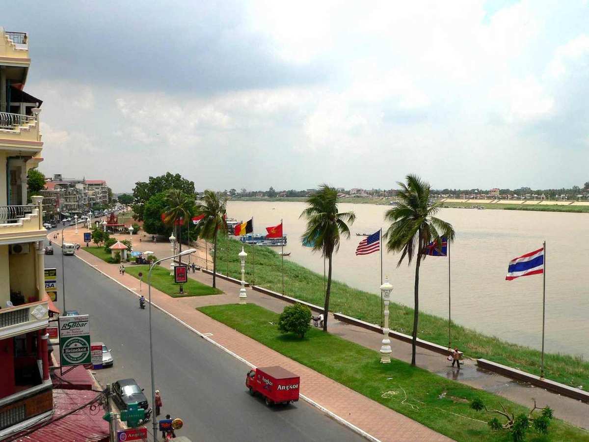 Cambodia mekong river phnom penh